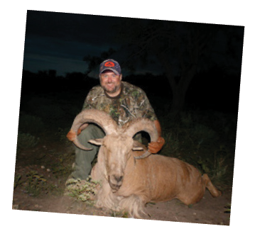 Tedd with Aoudad Ram